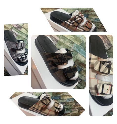 burberry men's slippers|Burberry slippers in nigeria.